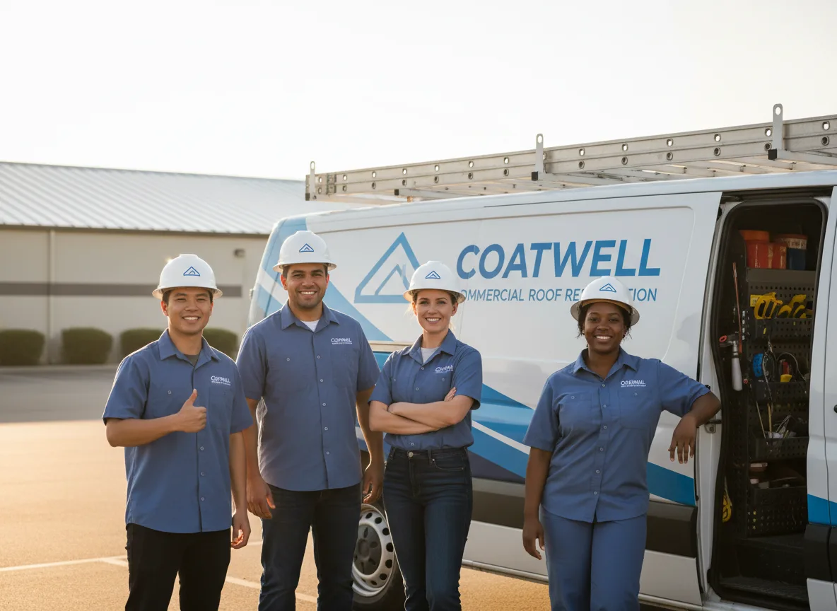 Commercial roof coating company in Dell, AR